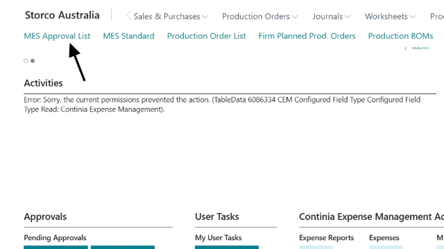 <p>To check/approve a tickets.</p><p>Click on MES Approval List.</p>