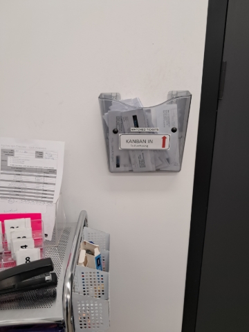 <p>Auto posting tickets will be held in the holder behind the door in the planning board room near the trolley.</p>