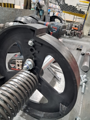 <p>The bottom bolt will still require its washers as usual, but the top one will not need a washer.</p>