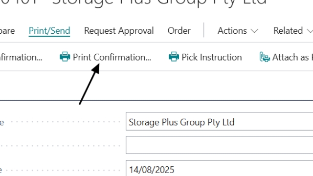<p>Click print Confirmation.</p>