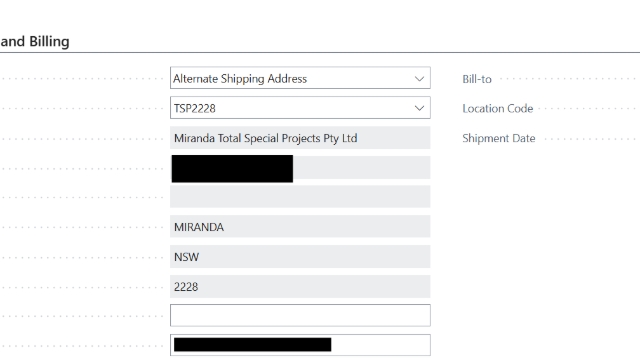 <p>Check that the address is correct.</p><p>If it's a Miranda job, make sure the address is for Miranda.</p><p>If it is not correct, then reject the sales order.</p>