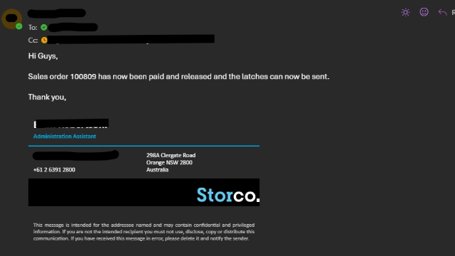 <p> 3 -You will receive an email (like in the photo), but it won't need approving. What you'll need to do is look up the sales order number on the Sales Orders and check to see if everything is right then print out the order.</p>