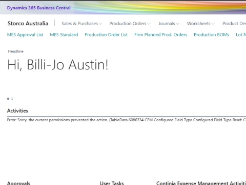 <p>Log into Business Central.</p>