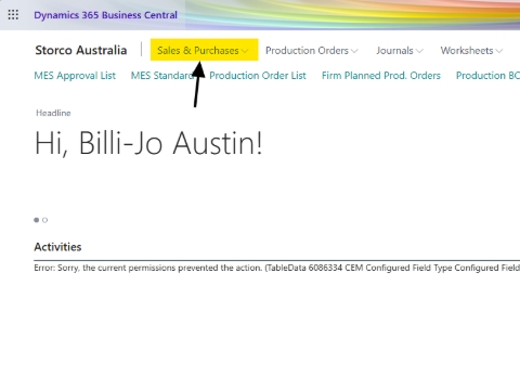 <p>Click on Sales & Purchases.</p>