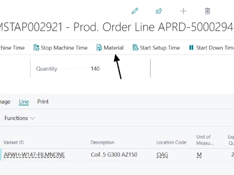 <p>Now you need to add your coil number.</p><p>Click on Material.</p>
