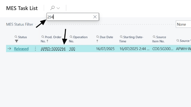<p>To make it easier, you can search your number, just double check the size if there are multiple jobs with the same number.</p>