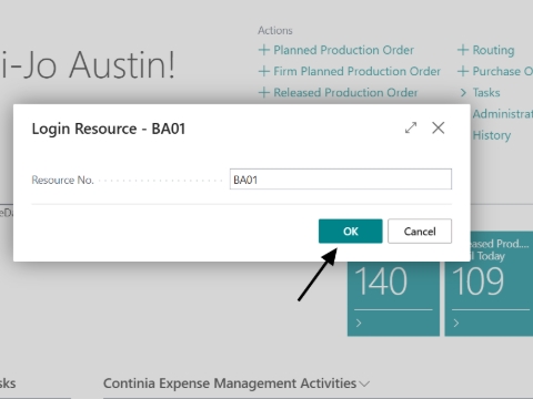 <p>Log into MES, your login will be your initials +01 e.g. Billi Austin is BA01.</p><p>Then click OK.</p><p>If there is two people with the same initials, one person will be 01 and the other will be 02.</p><p>e.g.</p><p>Jason Thomas=JT01</p><p>Jesse Thomas=JT02</p>
