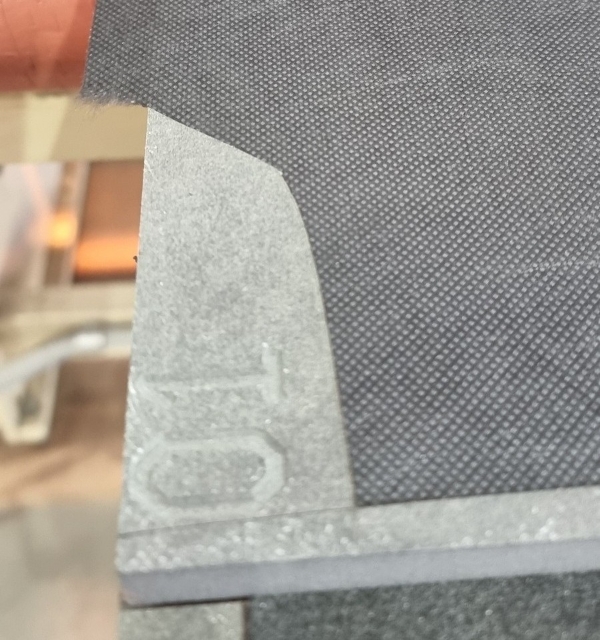 <p><span style="line-height: 1.4;">Cut back to approx. 25mm from edge of panel and to ensure panel label is visible</span></p>