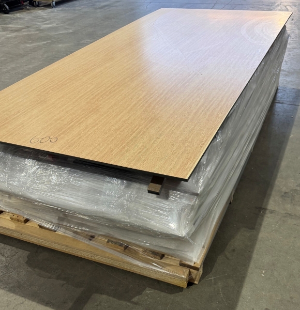 <p><span style="color: rgb(0, 0, 0);">Place full 12mm sheet on top of all items as top board. Use clear shrink wrap. </span></p><p><span style="line-height: 1.4;">Top board to be relatively level. </span></p><p><span style="line-height: 1.4;">Wrap to be cut using a parrot knife <u>only</u>. </span></p>