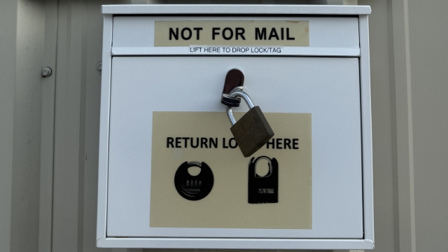 <p>Locate the drop box. At each property the lock drop box will be located near the entrance/exit of the facility for easy visibility.</p>