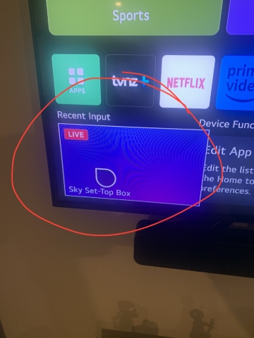 <p>Sky should be bottom left of the screen. Just put pointer on it and hit the middle select button.</p>