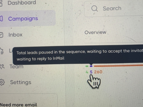 <p>Open campaign then click on the second group in the line ( 5 here)</p>