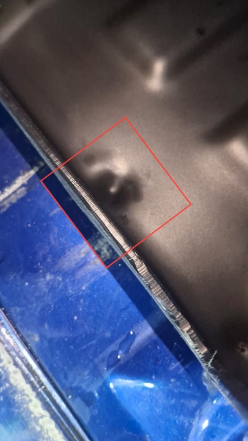 <p>Where this dimple is shown a hole will need to be drilled through to tighten the archbox to the wellside.</p>