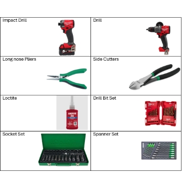 <p>Tool List</p>