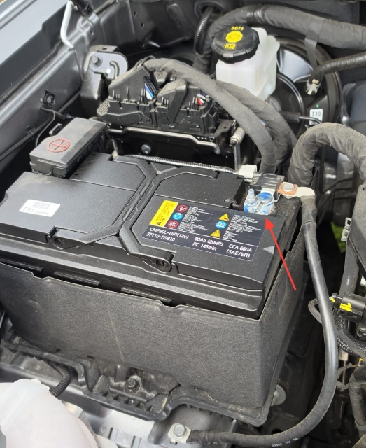 <p>Remove the negative battery terminal.</p>