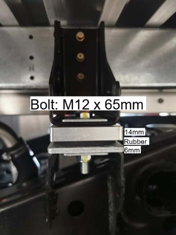 <p>Ranger SC Third</p><p>Distance from the front of the chassis: 1689.9mm</p><p>Hole's position on the crossmember: Most outside hole</p><p></p><p></p>
