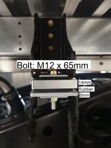 <p>Ranger SC Second</p><p>Distance from the front of the chassis: 796.9mm</p><p>Hole's position on the crossmember: Most outside hole</p><p></p>