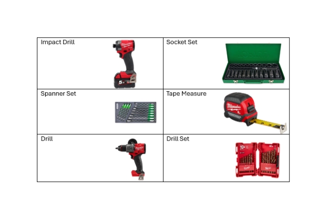 <p>Tools List</p>