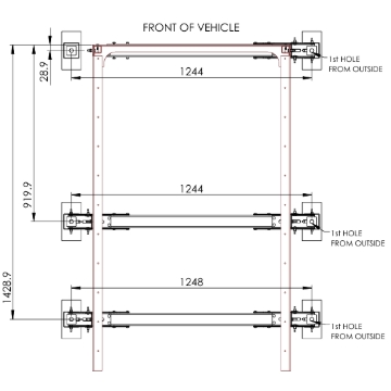 <p>Diagram for hole/distance.</p>