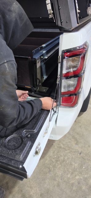 <p>Measure each side to centre the rear.</p>