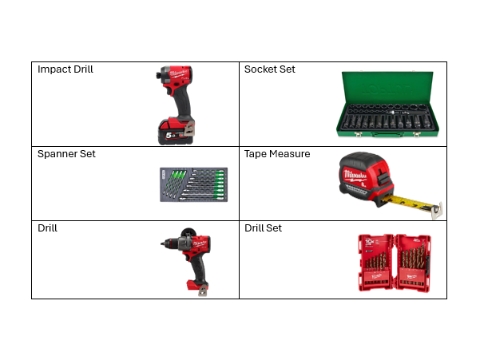 <p>Tools List</p>
