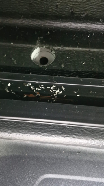 <p>Hole drilled out.</p>