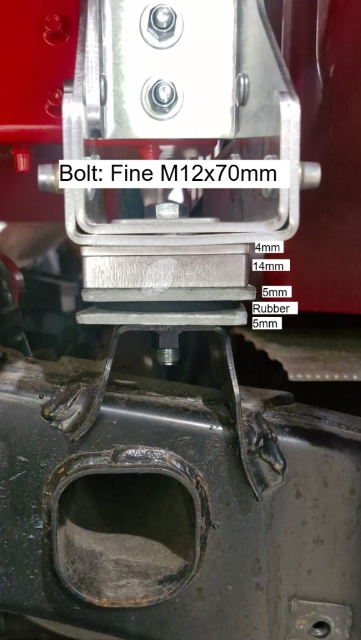 <p>Triton DC Front</p><p>Distance to the front of chassis: 28.9mm</p><p>Bolt hole: First hole from outside</p>