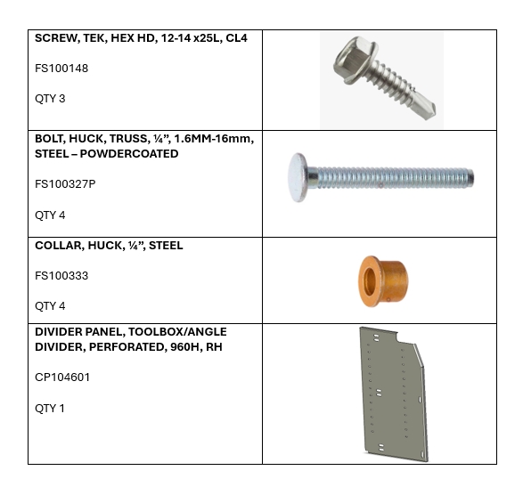 <p>Components List</p>