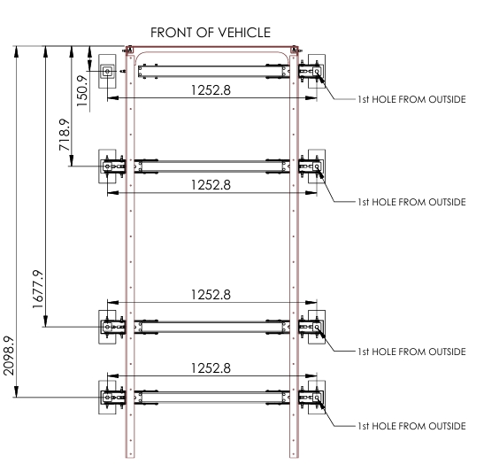 <p>Diagram For Hole Position.</p>