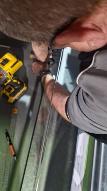 <p>Use the measurement from the low-profile bar to measure where to drill the hole inside the drawer carcass.</p>