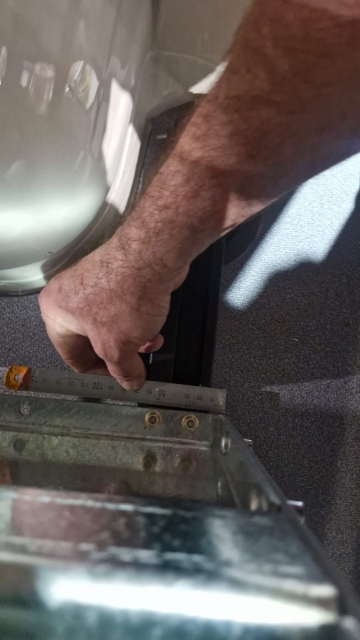 <p>Measure to find the centre of the low profile bar.</p>