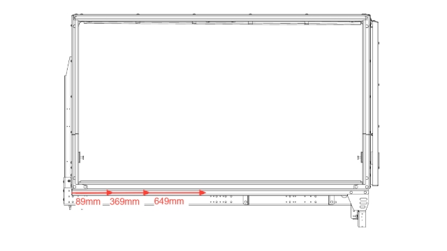<p>DMAX DC</p><p></p><p>Measurements shown are the distance to the hole for the mudguard.</p>