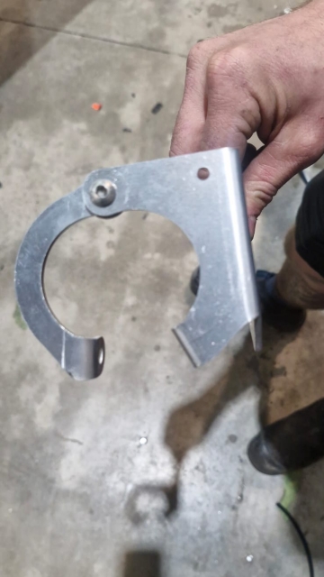 <p>Assemble the fuel filler bracket (CK107799).</p>