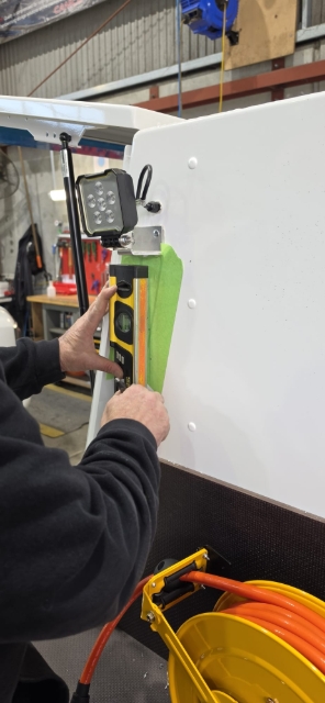 <p>Ensure the holes are level.</p>