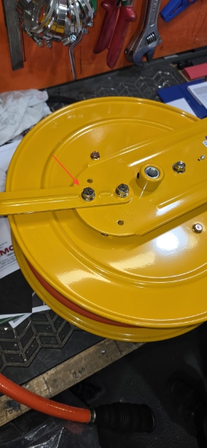 <p>Refit the bolts to the hole shown.</p>