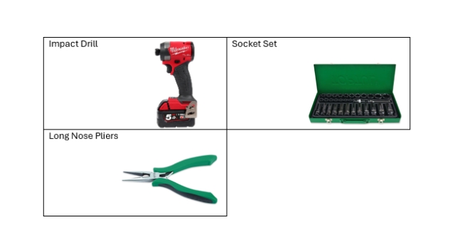<p>Tools List</p>