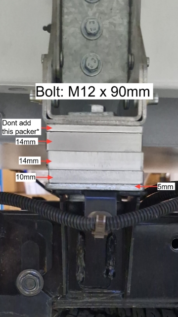 <p>D-max/BT-50 SC Back</p><p>Distance from the front of the chassis: 2054.9mm</p><p>Bolt Hole: Second hole from the outside</p>