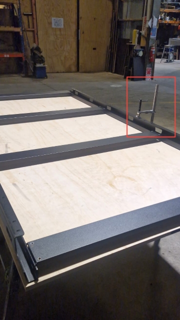 <p>Clamp down on one side when fitting cross members.</p>