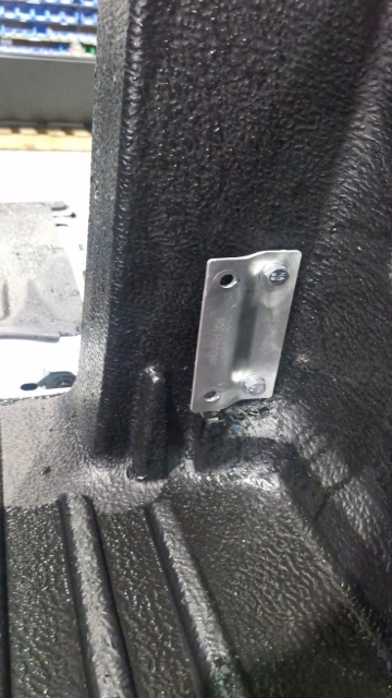 <p>Fit the bracket to where the tie down point was.</p>