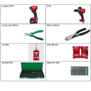 <p>Tool List</p>