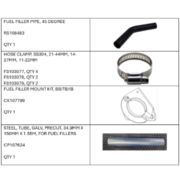 <p>Components List</p>