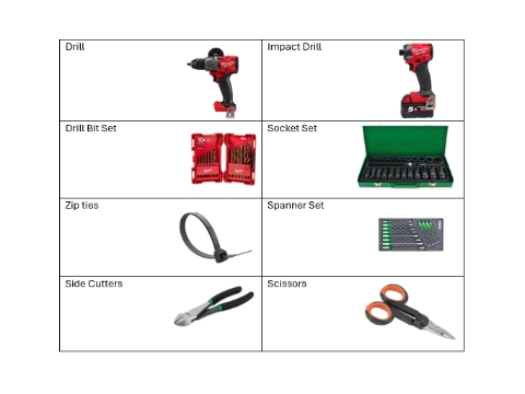 <p>Tool List</p>