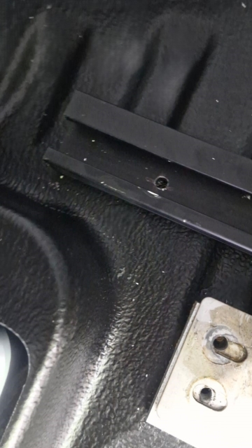 <p>Drill an 8.5mm hole through the low-profile bar and van floor, ensure not to hit anything.</p>