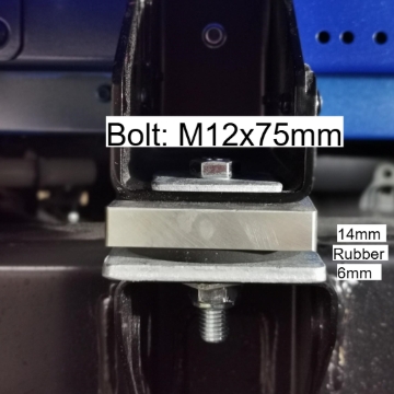 <p>Ranger EC Middle</p><p>Distance from the front of the chassis: 1214.7mm</p><p>Hole's position on the crossmember: Most outside hole</p>