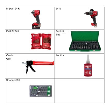 <p>Tool List</p>