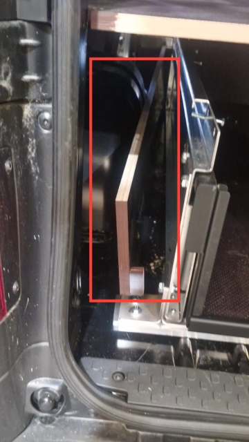 <p>Before lifting the false floor into the van, ensure that one side of the ply extensions is taken down.</p>