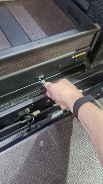<p>When mounting the Roll-A-Table to the rear of the wellside, make sure it is centred. Sit it 10-20mm from the rear of the wellside and drill through, ensuring nothing is below.</p><p></p><p>Mount to the wellside using:</p><p></p><p>x2 M8 x 35 Hex HD Bolts</p><p></p><p>x2 M8 Penny Washers</p><p></p><p>x2 Flat M8 Washer</p><p></p><p>x2 M8 Nylocs</p>