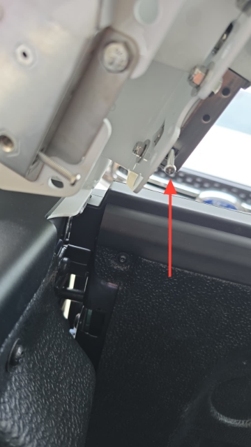 <p>Remove screws from the latch.</p>