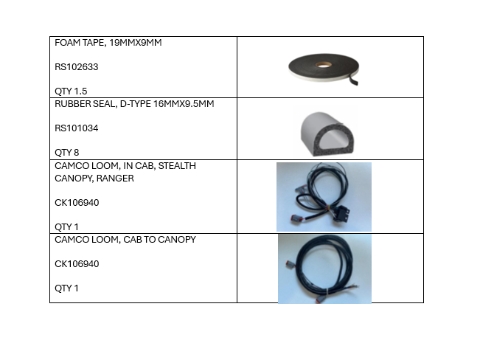 <p>Extra Cab Components&nbsp;</p>