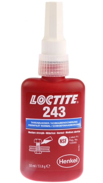 <p>Loctite used throughout the canopy installation.</p>